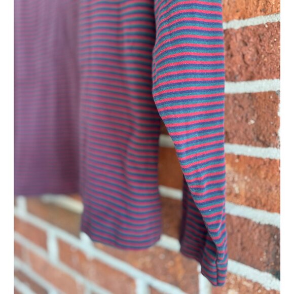 Vintage Lands’ End Stripe Cotton Turtleneck M - Picture 3 of 7